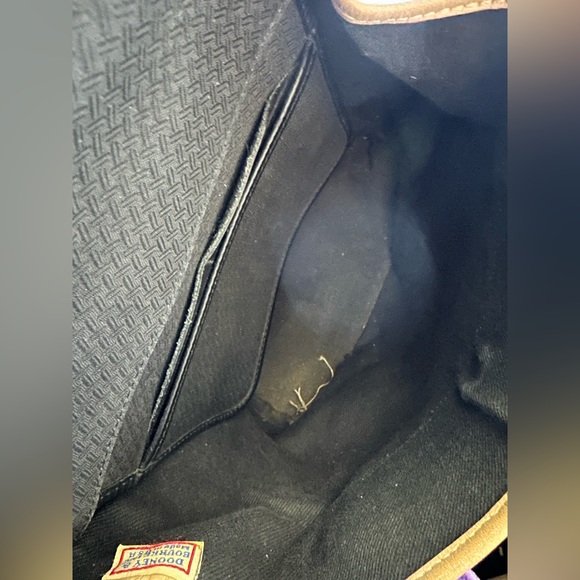 Vintage Dooney & Bourke Blue Denim & Leather Backpack Purse USA Made H13008 - Picture 14 of 15